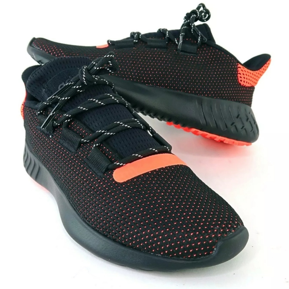 Adidas Originals Tubular Dusk Black Orange Sz 7